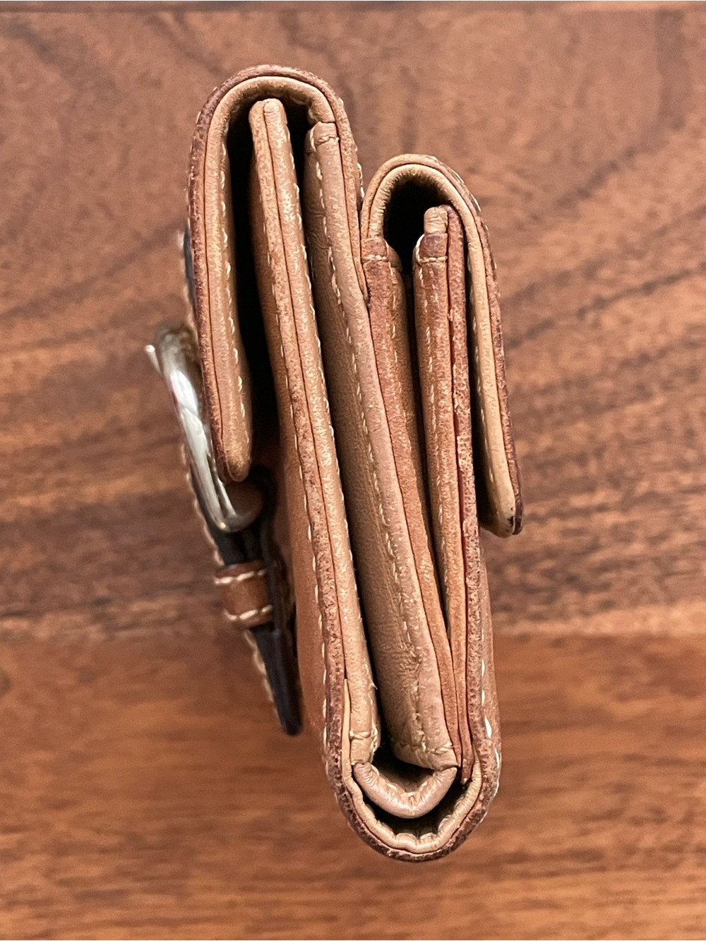 COACH Brown Leather SOHO Buckle Compact Wallet - Picture 4 of 8